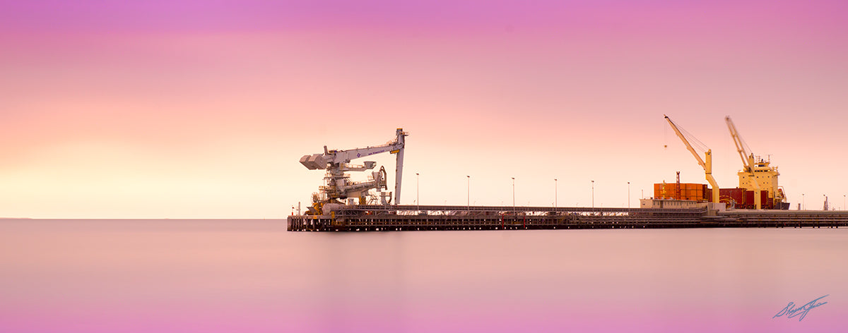Kwinana Beach, Kwinana Beach Jetty, Jetty photographs perth., Kwinana wharf, container cargo ships perth, sunset photographs perth